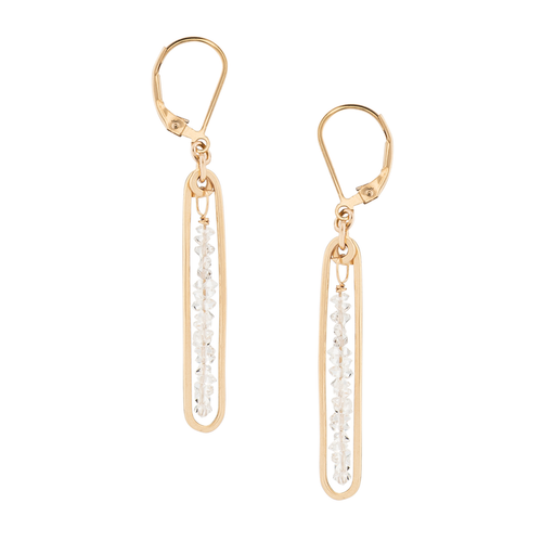 Lyric | Gold Filled Handmade Earrings | Herkimer Diamonds