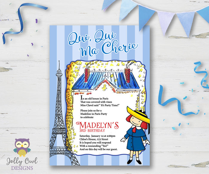 Madeline Birthday Party Invitation