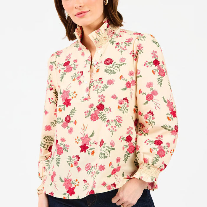Mary Square Kimberly Mistflower Top In Pink