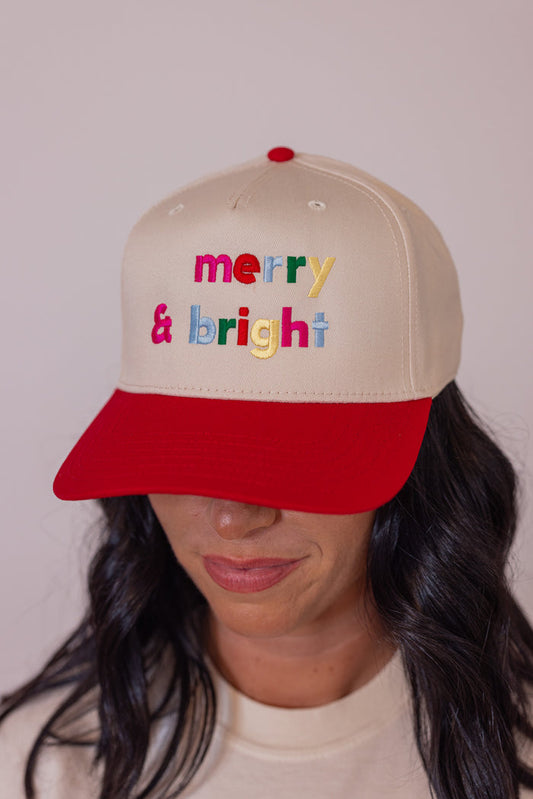 Merry & Bright Christmas Trucker Hat by Katydid