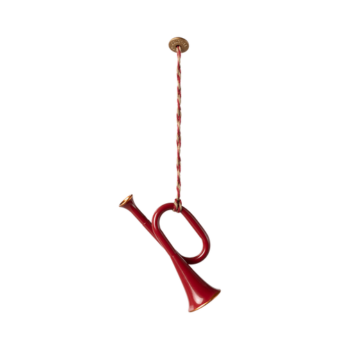 Metal Ornament | Red Trumpet