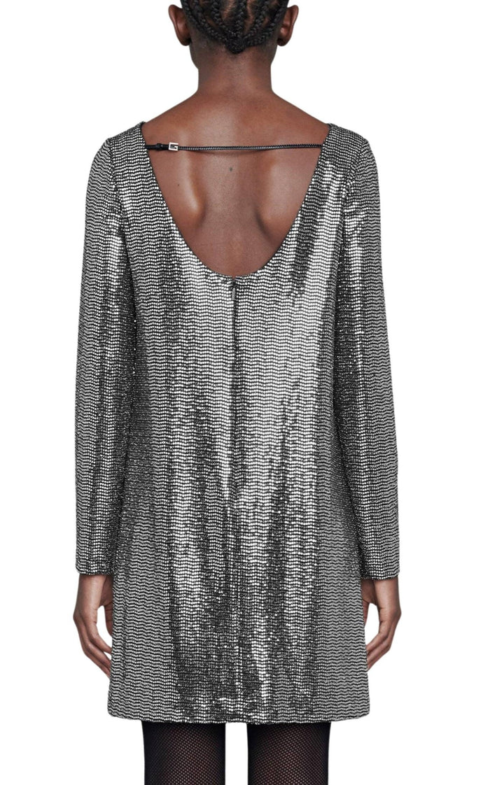 Gucci Metallic Dotted Jersey Dress - Runway Catalog