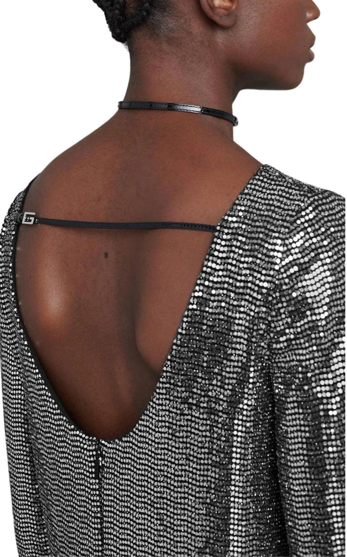 Gucci Metallic Dotted Jersey Dress - Runway Catalog