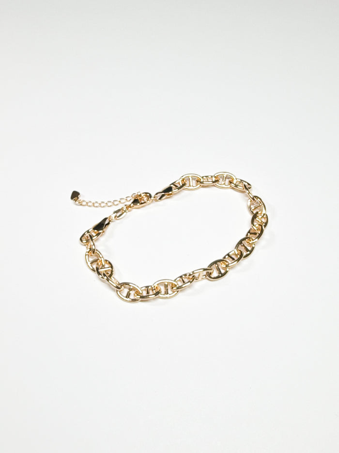 Mariner Chain Bracelet in Gold plated Sterling