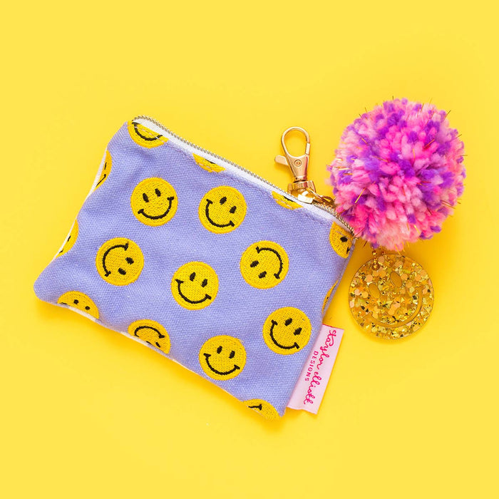 MIni Smiley Cardholder Keychain Pouch