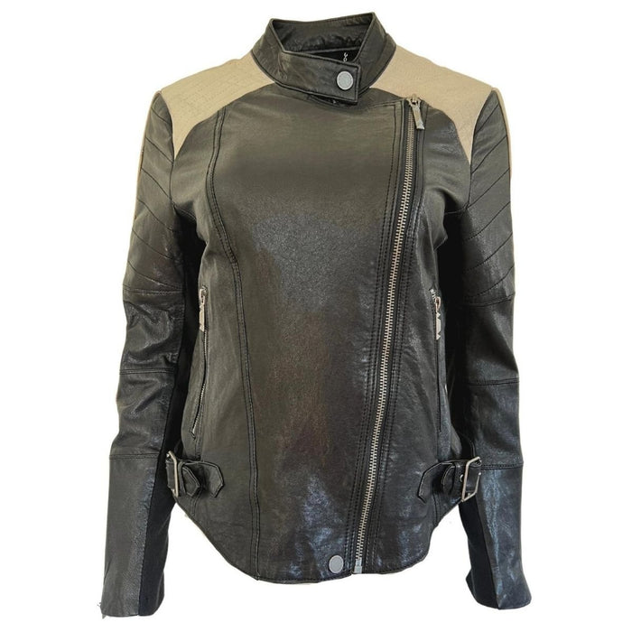 BCBGMAXAZRIA Moto Leather Jacket - Runway Catalog
