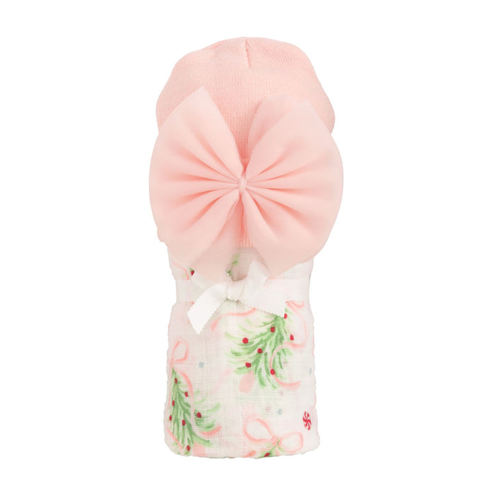 Mudpie- Christmas Tree Swaddle & Hat Set #12140210