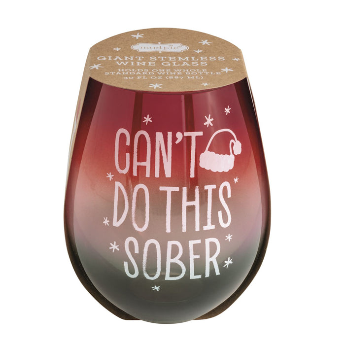 Mudpie- Giant Holiday Wine Glasses #44600154