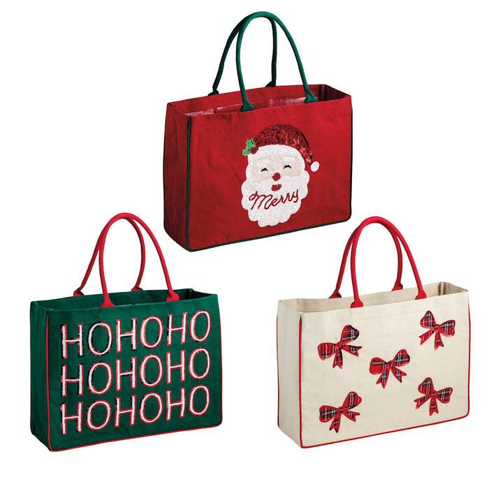 Mudpie- Holiday Sparkle Totes #82160137