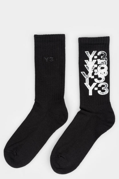 Y-3 | SS26 - Multi print socks Black KD0183