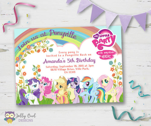 My Little Pony Birthday Party Invitation