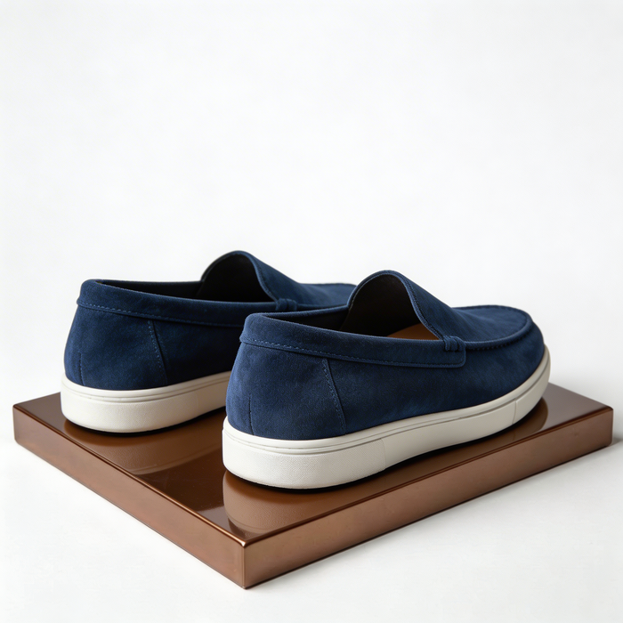 NAVY LOAFERS