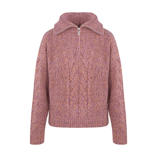 Urban Pioneers Female Neeti Half-zip  PINK MELANGE
