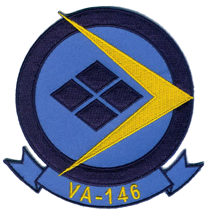 Officially Licensed US Navy VA-146 Blue Diamonds Squadron Patch