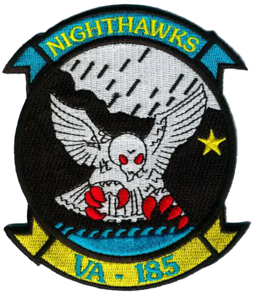 Officially Licensed US Navy VA-185 Nighthawks Patch