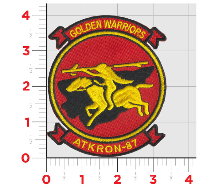 Officially Licensed US Navy VA-87 Golden Warriors Squadron Patch