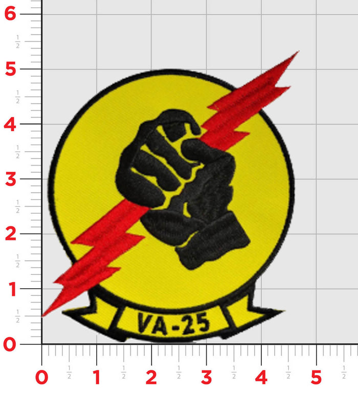 Officially Licensed US Navy VA/VFA-25 Fist of the Fleet Patches