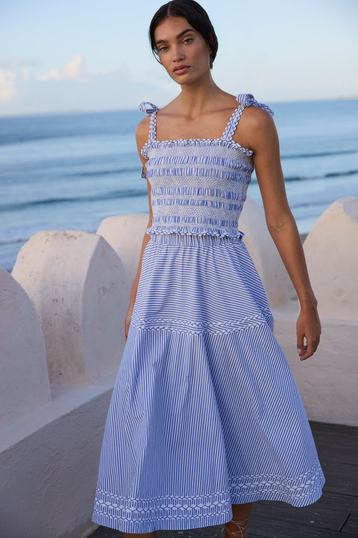 Olivia Skirt- Sconset Blue
