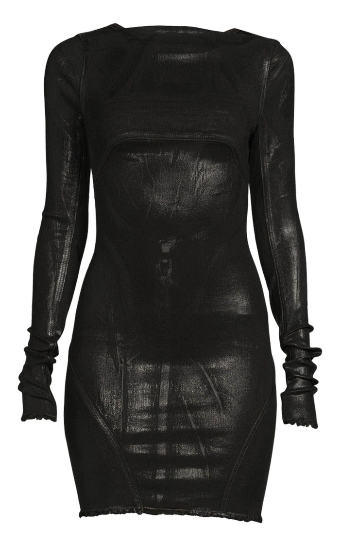 Rick Owens Open - back Mini Cotton Dress - Runway Catalog