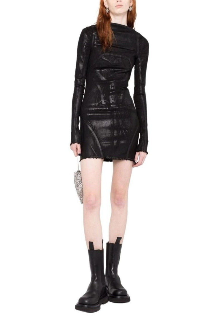 Rick Owens Open - back Mini Cotton Dress - Runway Catalog