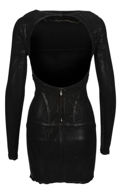Rick Owens Open - back Mini Cotton Dress - Runway Catalog