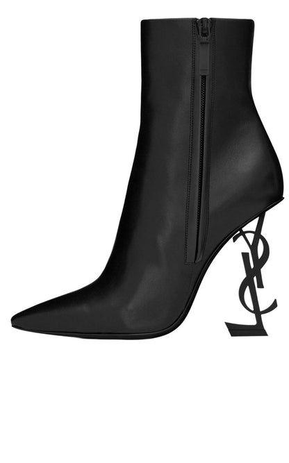 Saint Laurent Opyum 105mm Leather Ankle boots - Runway Catalog