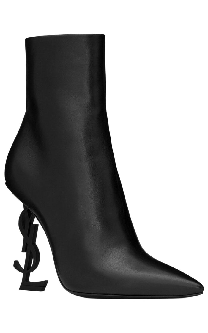 Saint Laurent Opyum 105mm Leather Ankle boots - Runway Catalog