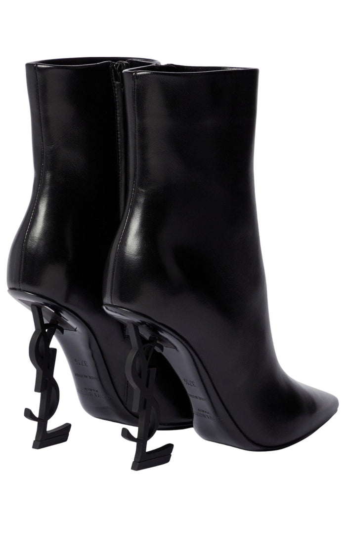 Saint Laurent Opyum 105mm Leather Ankle boots - Runway Catalog