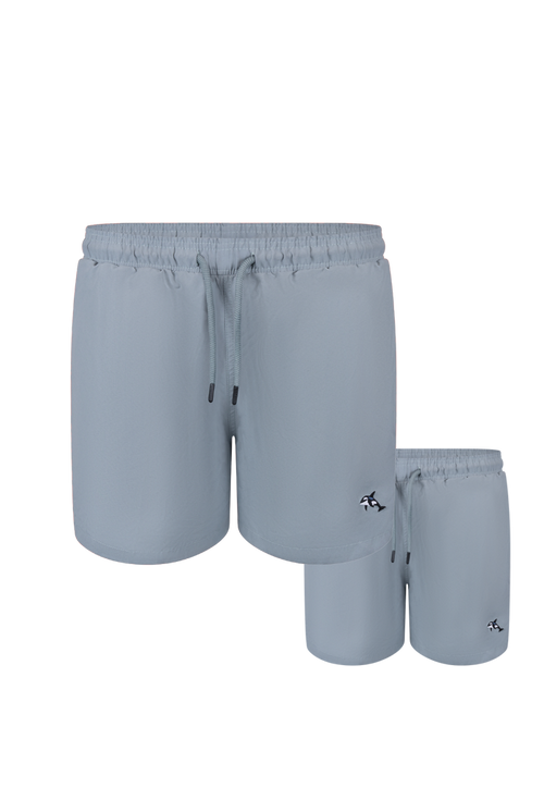 Orca Plain Father & Son Swim Trunks
