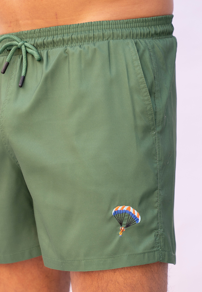 Parachute Plain Father & Son Swim Trunks