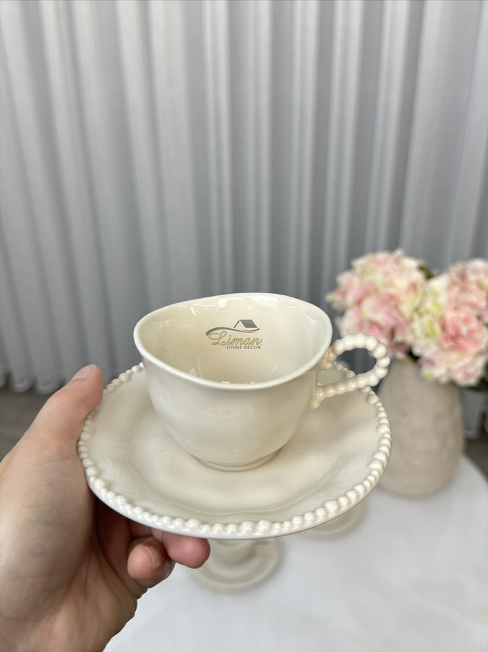 Bavary Parel Espressoset 12 Delig | 6 Persoons Beige