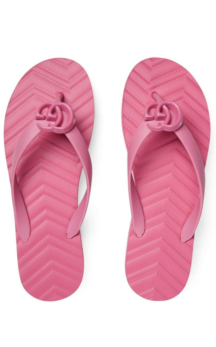 Gucci Pascar GG Platform Flip Flop In Pink - Runway Catalog