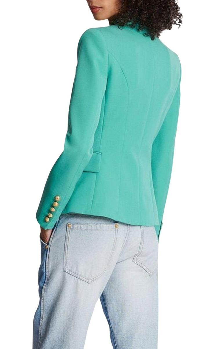 Balmain Peak Lapels Wool Double Breasted Blazer - Runway Catalog