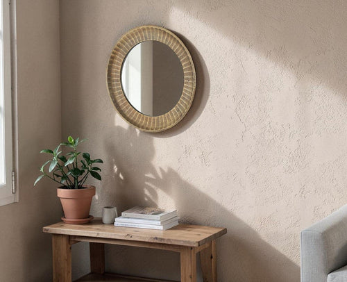 Glenda Mirror Antique Gold