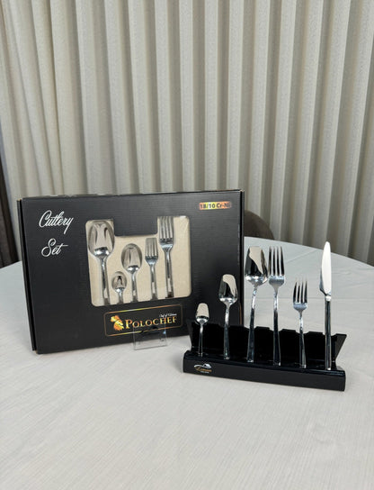 polochef Polochef Quatro Bestekset 36-delig 6-persoons Zilver