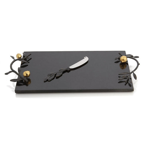 Pomegranate Cheeseboard with Knife - RSVP Style