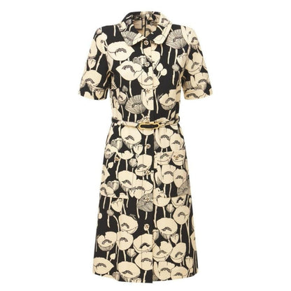 Gucci Poppy Flowers Print Jersey Dress - Runway Catalog