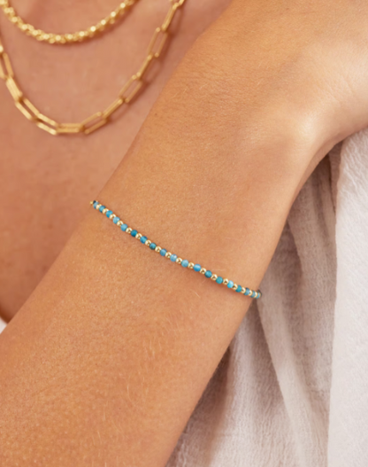 Power Gemstone Brooks Bracelet for Inspiration. Apatite
