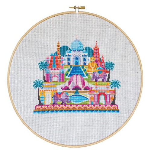 Pretty Little India Cross Stitch Pattern-Stitched Modern