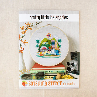 Pretty Little Los Angeles Cross Stitch Pattern-Stitched Modern