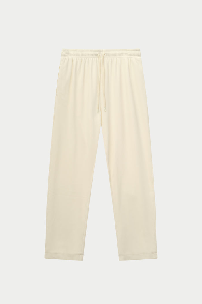 RIBBED TROUSERS - OFF WHITE