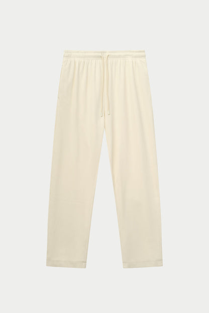 RIBBED TROUSERS - OFF WHITE