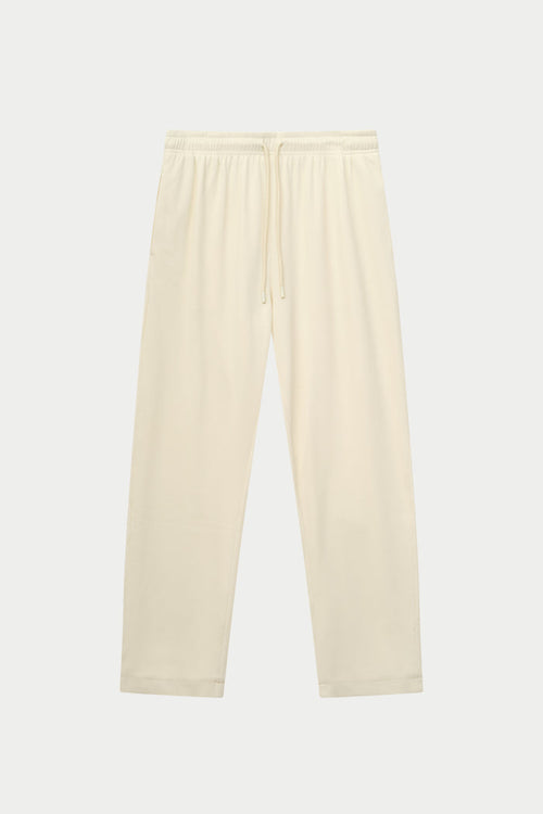 RIBBED TROUSERS - OFF WHITE