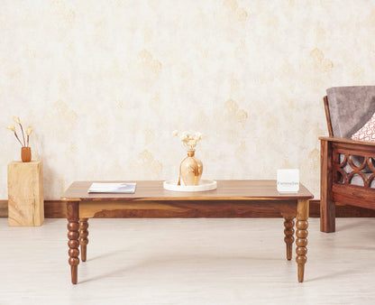 Richmond Sheesham Wood Coffee Table Furniselan - Teak-Finish