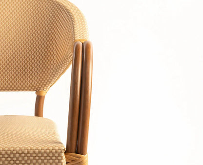 Riviera Curved Outdoor Chair - Outdoor chair - Furniselan - Dark-Walnut
