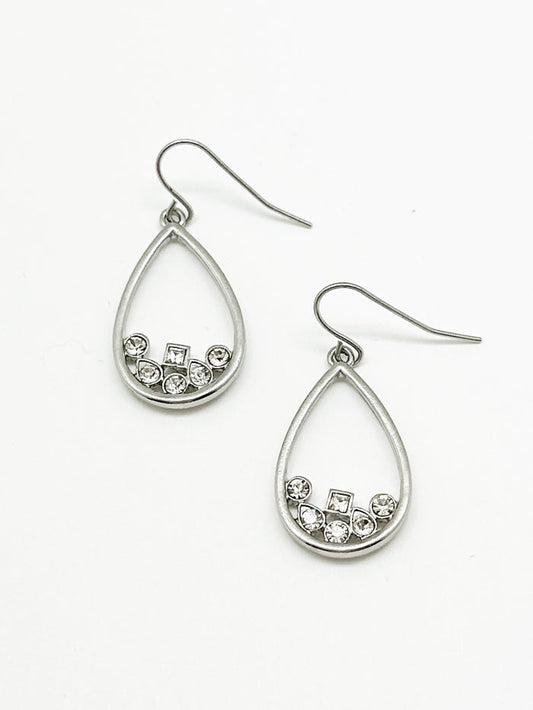 rowan earrings in silver