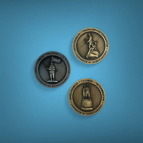 Royal Marines 3 Statue Spoof Coins Set