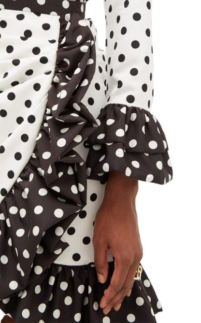 Rodarte Ruffled polka - dot skirt - Runway Catalog