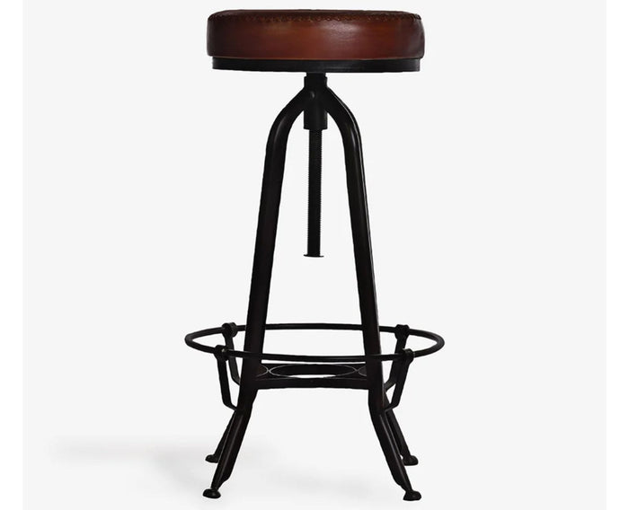 Rustic Revolve Seat - Furniselan - Brown