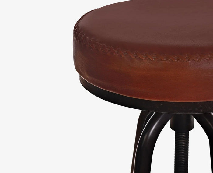 Rustic Revolve Seat - Furniselan - Brown